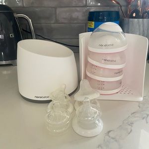 Nanobebe bottles and bottle warmer